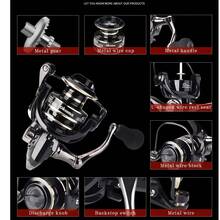 OKUMA Spinning Reel, Saltwater & Freshwater Universal, Casting Fishing Reel, Fishing Tackle, Ultra-Light Metal Frame, Smooth & Durable, High-Speed Fishing Reel - Multicolor - View 10
