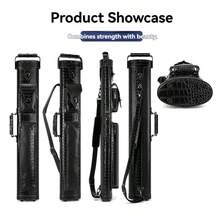 Billiards 6-Hole 2x4 PU Cue Case - 1/2 Split Cue Stick Storage, Handheld/Over-The-Shoulder Carry, Easy-Clean, Large-Size Ideal Holiday Gift For Billiards Enthusiasts, Cue Storage - Multicolor - View 11