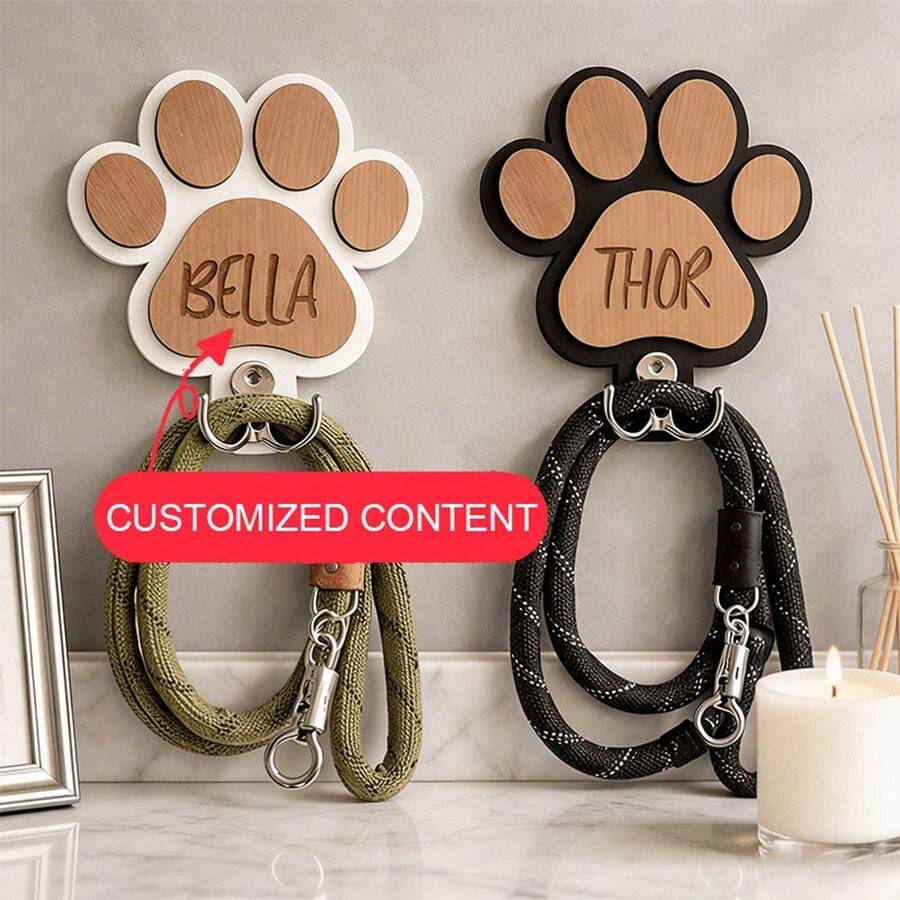 YUFZX Gancho para llaves personalizado - Blanco - Ver 1
