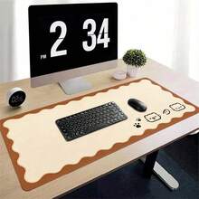 Cute Office Desk Pad, Oversized Leather Mouse Pad, Large Desktop Waterproof And Erasable Pad, Dirt Resistant And Washable Leather Mouse Pad - View 5