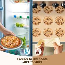 Set 4 Alas Panggang Silikon untuk Makaron, Alas Oven Tahan Panas Anti Lengket dan Dapat Digunakan Kembali dengan Templat Panduan Bulat, Loyang Panggang Berbagai Ukuran untuk Makaron, Kue Kering, Pizza, Pastri, Roti, dan Kue Buatan Rumah - View 3