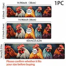1pc Sink Faucet Absorbent Mat, Colorful Rooster Pattern Drainage Mat, Suitable For Kitchen, Bathroom Sink, Countertop, Drainage Mat, Diatomaceous Earth Material, Trimmable, Quick-Dry Mat - Multicolor - View 7