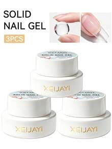 XEIJAYI 6g Solid Gel Patch Removable UV LED Nail Gel Short Fake Nail Extension Adhesive Gel - Transparent - View 13