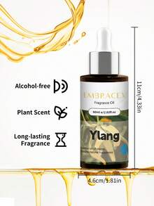 EMBRACEX. 60ml Ylang Ylang Essential Oil, Suitable For Diffusers, Ylang Ylang Essential Oil For Aromatherapy And Candle Making - Premium Fragrance Oil, Dropper Bottle - Ylang - View 8