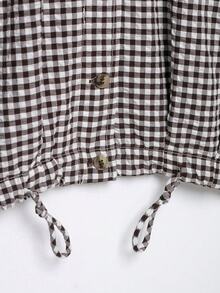 Liorin Autumn New Women's European And American Style Fashion Minimalist Versatile Slimming Loose Plaid Jacket - Brown - View 8