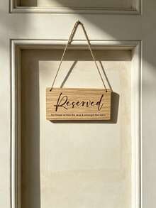 Small Personalized Wooden Sign, Customized Wooden Sign, Customized Wooden Hanging Sign, Door Hanging Sign, Personalized Room Sign - Multicolor - View 2