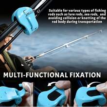 5/10pcs Fishing Rod Fixed Clip Portable Lure Rod Sea Rod Bundle Holder, One-Hand Quick Lock With Built-In High Elastic Sponge Anti-Scratch Protection, Transport Storage Prevents Rod Body Collision And Tangling, Outdoor Fishing Accessories, Multi-Model Fishing Rod Universal Bundle Fixed Clip - Multiple Styles - View 3