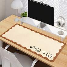 Cute Office Desk Pad, Oversized Leather Mouse Pad, Large Desktop Waterproof And Erasable Pad, Dirt Resistant And Washable Leather Mouse Pad - View 3