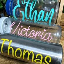 1/2/3/4/5/6/8/10pcs Personalized Crystal Name Stickers/Transfer Decals, Name Labels, 4 Sizes Available, Multiple Colors, Perfect Back To School Essential For Teachers And Parents - Multicolor - View 3