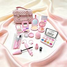 Girls' Pretend Makeup Toy Set With Storage Bag, Princess Role Play Makeup Set, Suitable For Children 3 Years And Above, Housekeeping Toy - Multicolor - View 2