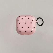 Korean Style Minimalist Semi-Transparent Pink/Purple Polka Dot + Circle Earphone Case Compatible With Airpods 5/Pro/3rd/4th Generation, New Pro 2 Protective Cover, Cute Apple 4 Minimalist 3 Personalized 1st/2nd/5th Generation Girls Earphone Case Protective Cover - Multicolor - View 48