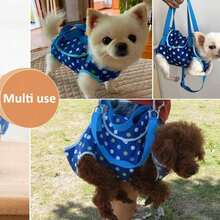 Spotted Pet Backpack Dog Carrier Bag, Portable Breathable Small Dog & Cat Bag, Crossbody One Shoulder Small Pet Bag - Multicolor - View 6