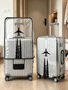 Transparent Luggage Cover, Luggage Cover, Luggage Protection Cover, Waterproof, Stain Resistant, Suitable For 20/24/28 Inch Luggage, Suitable For Travel Enthusiasts To Protect And Store Luggage,Travel Essential - Multicolor - View 1