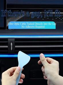 RGB Interior Car Lights USB Plug-In Interior LED Strip With Remote Control Sound Active Function RGB Fiber Optic For Car Interior Light Ambient Lighting - Buttons + Remote Control - View 6