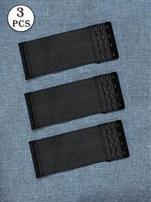 3 piezas Extensor de sujetador de talla grande, diseño hueco, extensión de sujetador elástica y cómoda, diseño extra largo y ancho, Halloween, ropa interior para cosplayer - Multicolor - Ver 8