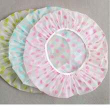 [Random Color]Multi-Purpose Waterproof Shower Cap, Reusable Hair Washing Cap & Kitchen Fume/Dustproof Cap - Thickened version - View 11
