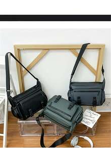 Versatile Large Capacity Men's Shoulder Crossbody Bag - Multicolor - View 5
