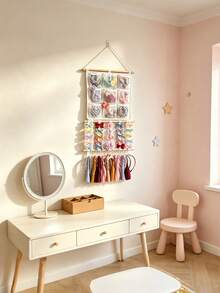 1pc Hair Accessory Storage Rack, Headband Storage Rack, Suitable For Girls, With Hooks To Store Hair Clips, Headbands, Hair Accessories, Can Be Hung On Wall, Suitable For Decorating Girls' Room, Can Be Hung On Wall, Door Or Wardrobe - Multicolor - View 3