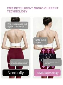 AXH EMS Buttocks Trainer With Remote Control, Buttocks Muscle Stimulator, Lifting & Shaping Fitness Equipment - Pink - View 3