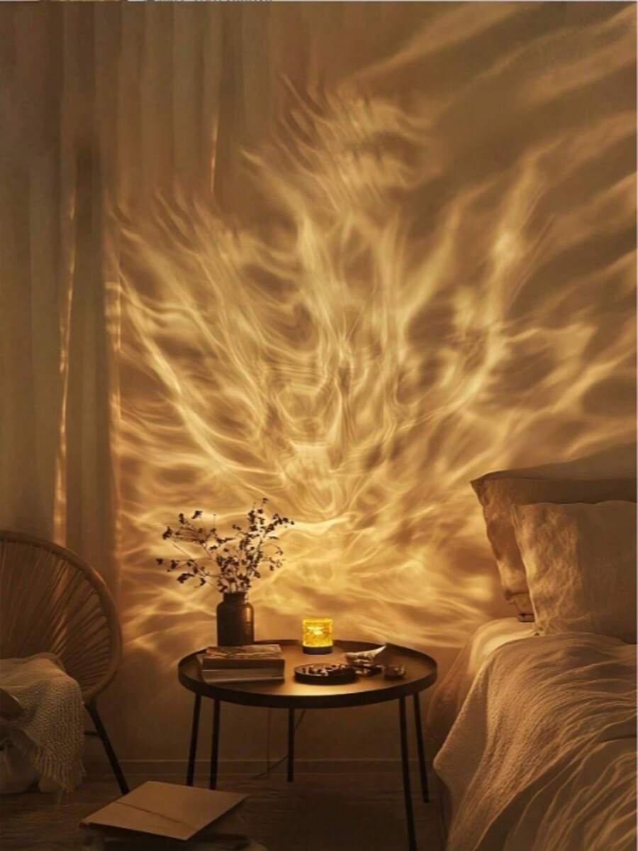 Lampu Malam Efek Cahaya Dinamis Colokan USB, Desain Riak Air Silindris, Lampu Dapat Diputar, 3 Warna & 16 Warna Opsional, Lampu Proyeksi Suasana, Cocok Untuk Fotografi Ulang Tahun, Berkemah di Luar Ruangan, Kamar Tidur, Lorong, Dekorasi Rumah Ruang Tamu