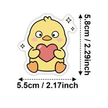 50pcs Cute Small Storage Box Luggage Phone Stickers Cartoon Decoration - Multicolor - View 3