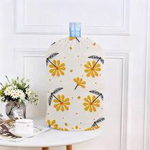 1pc Geometric Pattern Water Bucket Lid, Dust-Proof Decorative Cover, Water Dispenser Lid, Water Bucket Cap, Household Dust-Proof Cover, Reusable - View 15