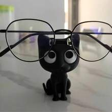 1个3D打印猫咪眼镜架（不含镜框） - 可爱的塑料桌面收纳盒，带眼镜支架，无需电源，家居装饰和节日礼物，适合万圣节、复活节、情人节、办公用品、家居收纳。 - 彩色 - 查看 6