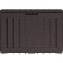 Outdoor Storage Box, Cabinet, And Shelf - 190L + Brown - View 3