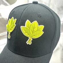 1pc Leaf Pattern Casual Street Cute Party Embroidered Baseball Cap, Suitable For All Seasons - Leaf-a - View 5