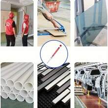 16pcs/4pcs Long Tip Markers - Waterproof, Suitable For Woodworking, Tools & Home Improvement > Measurement Analysis Instruments > Measuring Tools, Construction, DIY Crafts - Medium Tip, Suitable For Wood, Plastic, Glass, Metal, Synthetic Leather, Construction Tools And Various Surfaces, Fashionable Pen Design - A - View 4