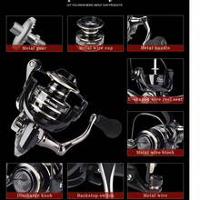 Gulungan Pancing Putar OKUMA untuk Air Tawar dan Air Asin, Gulungan Pancing Universal untuk Memancing, Perlengkapan Pancing, Rangka Logam Ultra Ringan, Halus, Tahan Lama, Kecepatan Tinggi - MultiWarna - View 9