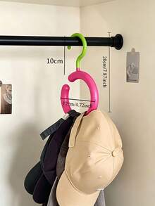 Multifunctional Strong Adhesive Hooks, No-Drill Clothes And Hat Hooks, Seamless Storage Hooks For Dormitory Underwear, Shoulder Straps, Bags, Hats And Scarves - Multicolor - View 7