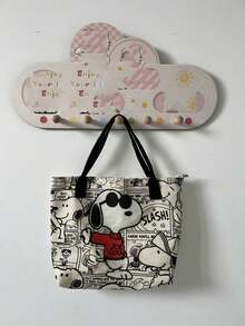 SNOOPY 1pc Waterproof Cosmetic Bag, Travel Makeup Organizer, Back To School/Birthday/Holiday Gift - A - View 6