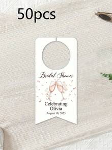 Customized Water Bottle Labels, Personalized Name And Event Date, Elegant Decoration, Suitable For Weddings, Parties, Birthdays And Christenings, Ideal Gifts For Brides, Grooms And Guests, Perfect For Receptions, Bridal Showers, Engagements, Also As Toast And Souvenir Labels - Multicolor - View 57