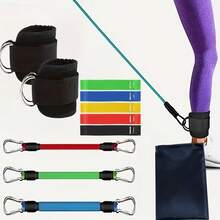 1 Set Leg Slimming Ankle Straps For Glute And Hip Training, Cable Machine Accessory For Leg Muscle Workout And Fitness - A - View 2