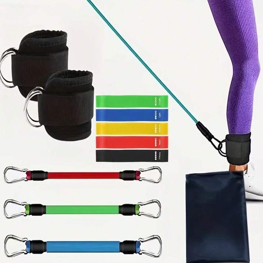 1 Set Leg Slimming Ankle Straps For Glute And Hip Training, Cable Machine Accessory For Leg Muscle Workout And Fitness