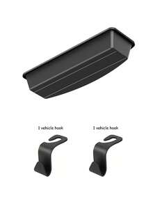 ABS Material Car Seat Under Storage Box, Suitable For Most Car Models, Can Organize Front And Rear Seat Space, With Hidden Tray, Efficiently Store Car Supplies, Can Be Used As Car Storage Rack - Multicolor - View 10