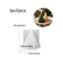 1pc Christmas Tree Candle Decoration Mold, DIY Clay Mold, Christmas Gifts, Suitable For Making Drip-Style Plaster Candles, Aromatherapy Products, Christmas Decor, Silicone Mold - Multicolor - View 5