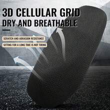 1pc Motorcycle Seat Cover 3D Mesh Protective Cover Anti-Slip Pad Mesh Anti-Slip Pad Mesh Electric Scooter Seat Cover - A - View 3