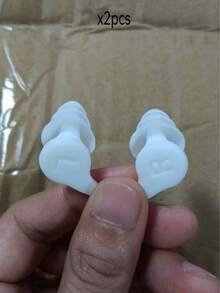 2/4 buah Sumbat Telinga Silikon Kedap Suara Warna Putih, Tahan Air, Cocok untuk Berenang, Tidur, Menyelam, Berselancar, Lembut dan Nyaman (Model Acak) - A - View 19