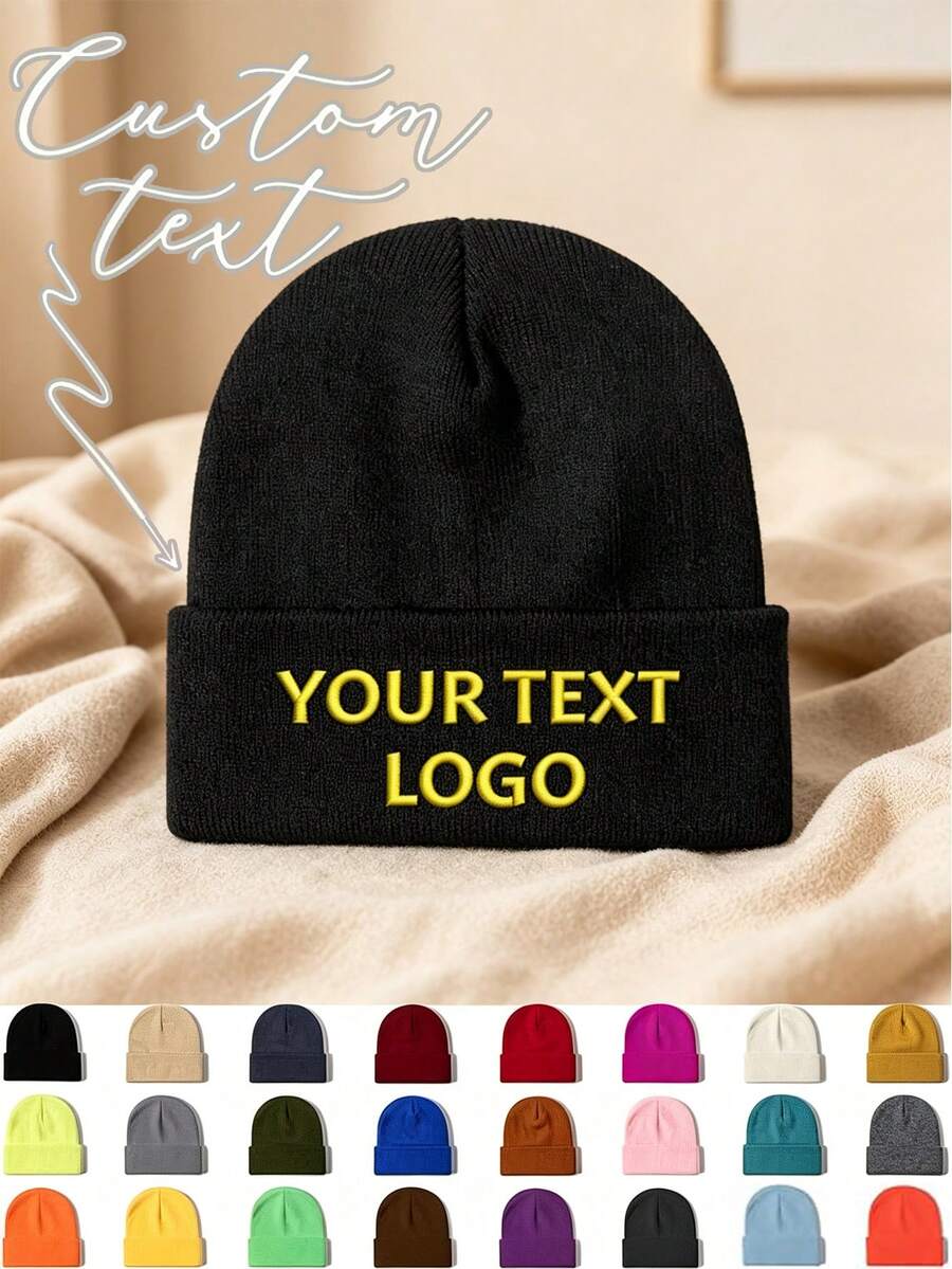 Topi Rajut Bordir Personalisasi, Desain Ringan & Bernapas, Gaya Unisex, Cocok untuk Pantai, Perjalanan dan Aktivitas Luar Ruangan - beraneka warna - View 1