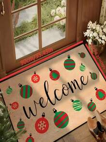 1pc New Cute Christmas Candy Letter Rug, Suitable For Living Room, Bedroom, Indoor - Machine Washable - Flannel Material, Soft Texture, Skin-Friendly, No Pilling, Easy Care, Odorless - Perfect For Home Decor, Room Decor, Living Room Rug, Bedroom Rug, Bathroom Rug, Kitchen Rug, Area Rug, Hotel Decor - Area Rug, All Season - Multicolor - View 13