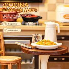 Set de maquetas de casas para construir una minihamburguesería, restaurante de comida rápida en miniatura, juguete para manualidades. - Multicolor - Ver 5