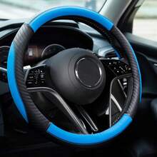New Embossed Car Steering Wheel Cover With Colorful Patchwork Design, Inner Ring 15inch Steering Wheel Cover, Fits Original Car Model, Suitable For Multiple Car Models!! - Multicolor - View 15