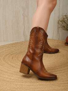Women Ankle Boots & Booties - Camel - View 6