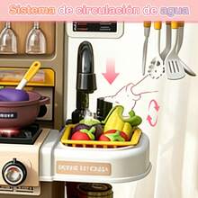 Pink Kitchen Toy Set With Storage, Suitable For Parents And Children, Kitchen Sink Toy. - Multicolor - View 5