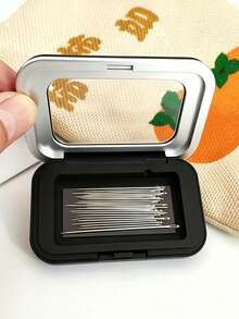 Multifunctional Magnetic Sewing Needle Box, Durable Steel Storage Case, Strong Magnetic Adsorption For Needles And Buttons, Portable Embroidery Patchwork Craft Storage Box, Best Gift For Craft Enthusiasts, Mothers And Tailors - Multicolor - View 2