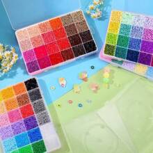 2.6mm Mini Perler Beads Full Accessory Set, Melted Beads DIY Handmade Materials, Can Make Handmade Gifts, Jewelry, Keychains, Craft Accessories, Suitable For Various Holiday Gift Making - Multicolor - View 3