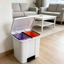 Formal Household Garbage Four-Classification Trash Can Household Two-In-One Kitchen Large Capacity Dry And Wet Separation Super Large - A - View 2