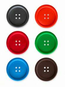 1pc Solid Color Button Shaped Soft Coaster, Non-Slip Heat-Resistant Minimalist Design Suitable For Coffee And Tea Cups, Desktop Protection Pad For Kitchen, Home, Office, Dorm, Party Decor, Eid Al-Adha And Daily Gift Choice, Christmas Atmosphere Small Gift - Multicolor - View 7